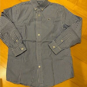 Vineyard Vines Navy and White Checkered Shirt